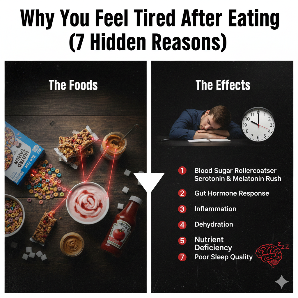 Why You Feel Tired After Eating (7 Hidden Reasons)