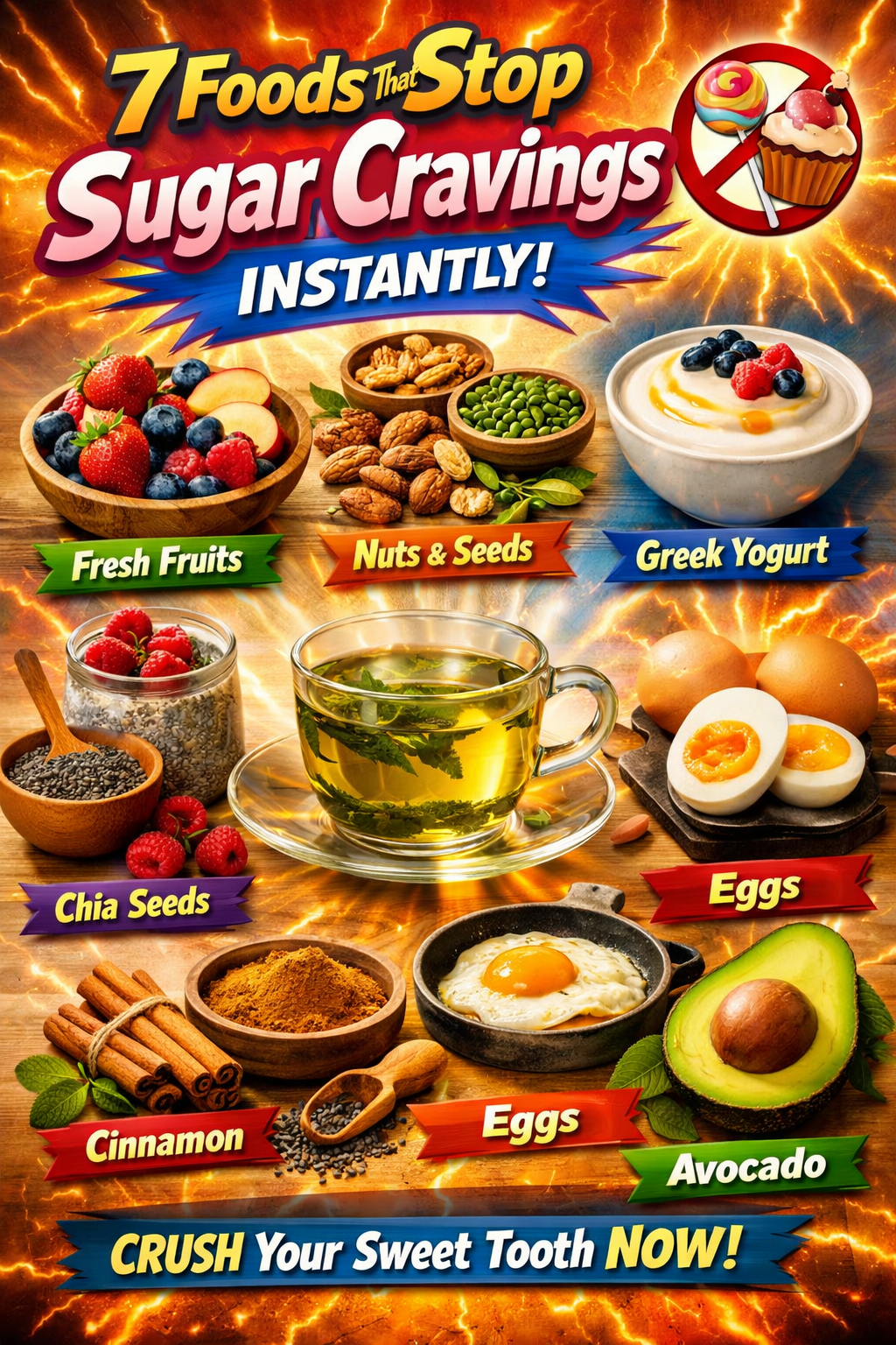 7 Foods That Stop Sugar Cravings Instantly (Science-Based)